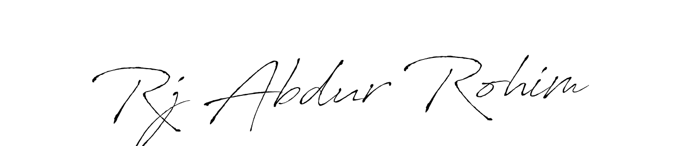 How to make Rj Abdur Rohim signature? Antro_Vectra is a professional autograph style. Create handwritten signature for Rj Abdur Rohim name. Rj Abdur Rohim signature style 6 images and pictures png