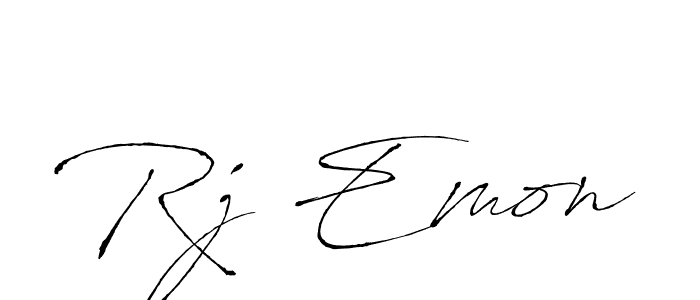 Also we have Rj Emon name is the best signature style. Create professional handwritten signature collection using Antro_Vectra autograph style. Rj Emon signature style 6 images and pictures png