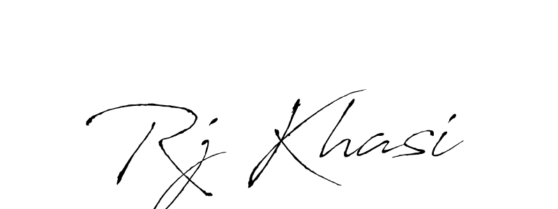 Create a beautiful signature design for name Rj Khasi. With this signature (Antro_Vectra) fonts, you can make a handwritten signature for free. Rj Khasi signature style 6 images and pictures png