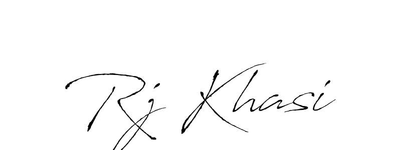 Create a beautiful signature design for name Rj Khasi. With this signature (Antro_Vectra) fonts, you can make a handwritten signature for free. Rj Khasi signature style 6 images and pictures png