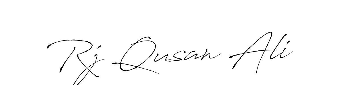 Similarly Antro_Vectra is the best handwritten signature design. Signature creator online .You can use it as an online autograph creator for name Rj Qusan Ali. Rj Qusan Ali signature style 6 images and pictures png