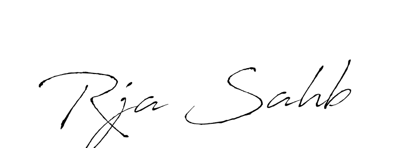 if you are searching for the best signature style for your name Rja Sahb. so please give up your signature search. here we have designed multiple signature styles  using Antro_Vectra. Rja Sahb signature style 6 images and pictures png