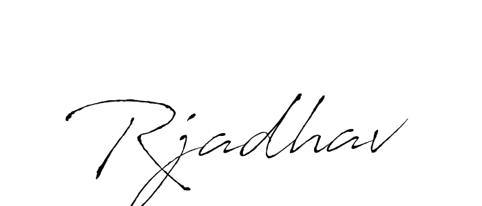Make a beautiful signature design for name Rjadhav. With this signature (Antro_Vectra) style, you can create a handwritten signature for free. Rjadhav signature style 6 images and pictures png
