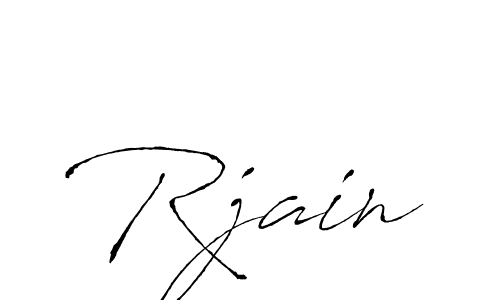 The best way (Antro_Vectra) to make a short signature is to pick only two or three words in your name. The name Rjain include a total of six letters. For converting this name. Rjain signature style 6 images and pictures png