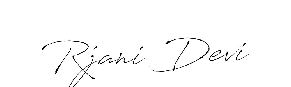 Antro_Vectra is a professional signature style that is perfect for those who want to add a touch of class to their signature. It is also a great choice for those who want to make their signature more unique. Get Rjani Devi name to fancy signature for free. Rjani Devi signature style 6 images and pictures png