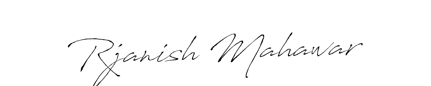 You should practise on your own different ways (Antro_Vectra) to write your name (Rjanish Mahawar) in signature. don't let someone else do it for you. Rjanish Mahawar signature style 6 images and pictures png
