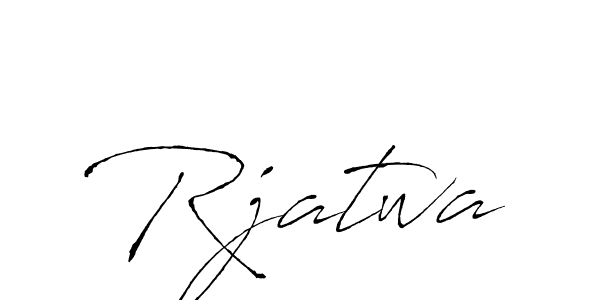How to make Rjatwa signature? Antro_Vectra is a professional autograph style. Create handwritten signature for Rjatwa name. Rjatwa signature style 6 images and pictures png