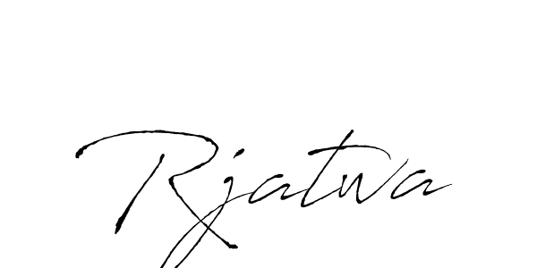 Antro_Vectra is a professional signature style that is perfect for those who want to add a touch of class to their signature. It is also a great choice for those who want to make their signature more unique. Get Rjatwa name to fancy signature for free. Rjatwa signature style 6 images and pictures png