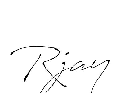 Also we have Rjay name is the best signature style. Create professional handwritten signature collection using Antro_Vectra autograph style. Rjay signature style 6 images and pictures png