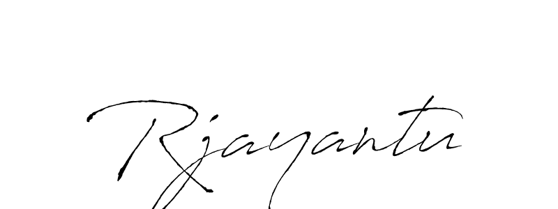 How to make Rjayantu name signature. Use Antro_Vectra style for creating short signs online. This is the latest handwritten sign. Rjayantu signature style 6 images and pictures png