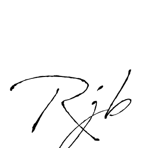 Use a signature maker to create a handwritten signature online. With this signature software, you can design (Antro_Vectra) your own signature for name Rjb. Rjb signature style 6 images and pictures png