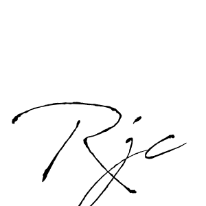 Antro_Vectra is a professional signature style that is perfect for those who want to add a touch of class to their signature. It is also a great choice for those who want to make their signature more unique. Get Rjc name to fancy signature for free. Rjc signature style 6 images and pictures png
