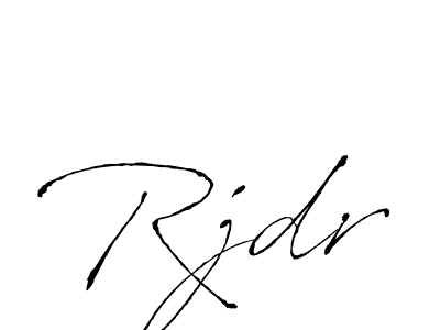 You should practise on your own different ways (Antro_Vectra) to write your name (Rjdr) in signature. don't let someone else do it for you. Rjdr signature style 6 images and pictures png