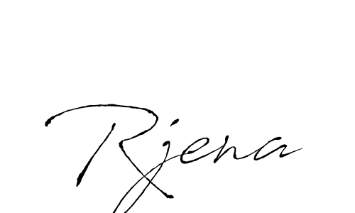 Make a beautiful signature design for name Rjena. With this signature (Antro_Vectra) style, you can create a handwritten signature for free. Rjena signature style 6 images and pictures png