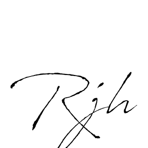 Make a beautiful signature design for name Rjh. Use this online signature maker to create a handwritten signature for free. Rjh signature style 6 images and pictures png
