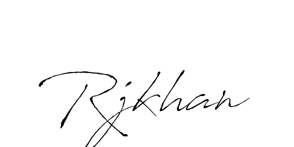 Also You can easily find your signature by using the search form. We will create Rjkhan name handwritten signature images for you free of cost using Antro_Vectra sign style. Rjkhan signature style 6 images and pictures png