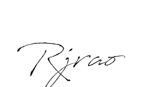 Design your own signature with our free online signature maker. With this signature software, you can create a handwritten (Antro_Vectra) signature for name Rjrao. Rjrao signature style 6 images and pictures png