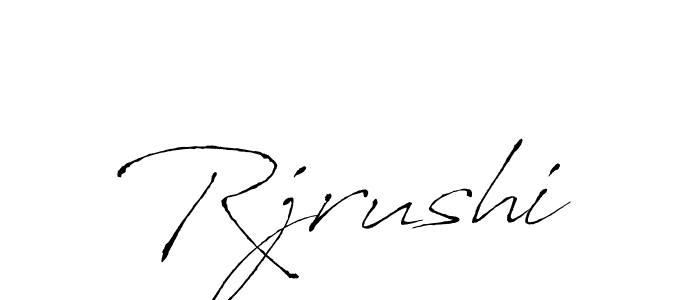 Antro_Vectra is a professional signature style that is perfect for those who want to add a touch of class to their signature. It is also a great choice for those who want to make their signature more unique. Get Rjrushi name to fancy signature for free. Rjrushi signature style 6 images and pictures png