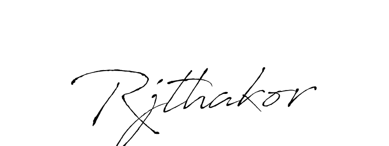 Design your own signature with our free online signature maker. With this signature software, you can create a handwritten (Antro_Vectra) signature for name Rjthakor. Rjthakor signature style 6 images and pictures png