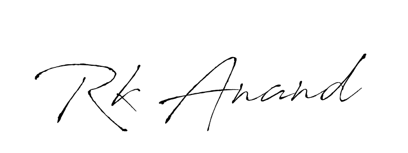 Make a beautiful signature design for name Rk Anand. With this signature (Antro_Vectra) style, you can create a handwritten signature for free. Rk Anand signature style 6 images and pictures png