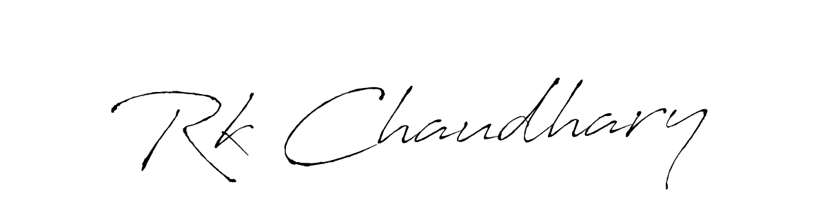 Make a beautiful signature design for name Rk Chaudhary. With this signature (Antro_Vectra) style, you can create a handwritten signature for free. Rk Chaudhary signature style 6 images and pictures png