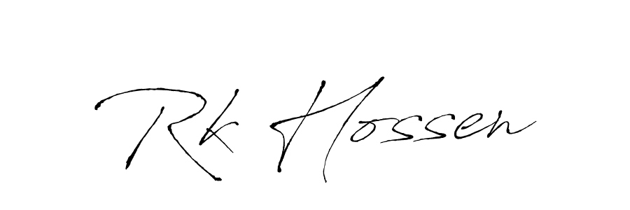 You should practise on your own different ways (Antro_Vectra) to write your name (Rk Hossen) in signature. don't let someone else do it for you. Rk Hossen signature style 6 images and pictures png