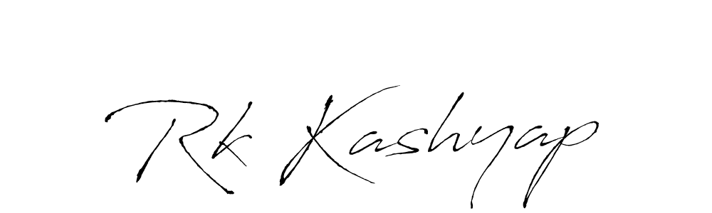 Create a beautiful signature design for name Rk Kashyap. With this signature (Antro_Vectra) fonts, you can make a handwritten signature for free. Rk Kashyap signature style 6 images and pictures png