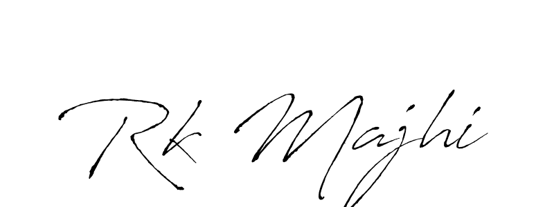 Design your own signature with our free online signature maker. With this signature software, you can create a handwritten (Antro_Vectra) signature for name Rk Majhi. Rk Majhi signature style 6 images and pictures png