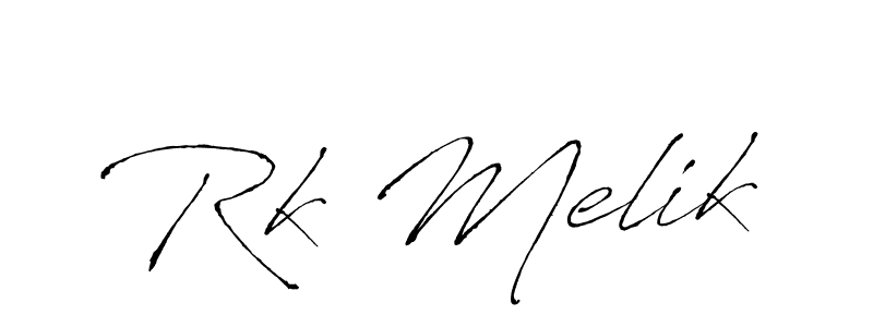 Use a signature maker to create a handwritten signature online. With this signature software, you can design (Antro_Vectra) your own signature for name Rk Melik. Rk Melik signature style 6 images and pictures png
