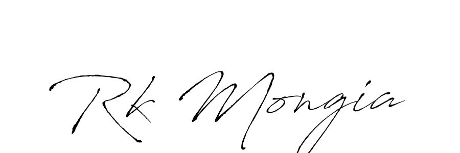 Rk Mongia stylish signature style. Best Handwritten Sign (Antro_Vectra) for my name. Handwritten Signature Collection Ideas for my name Rk Mongia. Rk Mongia signature style 6 images and pictures png