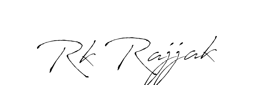 The best way (Antro_Vectra) to make a short signature is to pick only two or three words in your name. The name Rk Rajjak include a total of six letters. For converting this name. Rk Rajjak signature style 6 images and pictures png