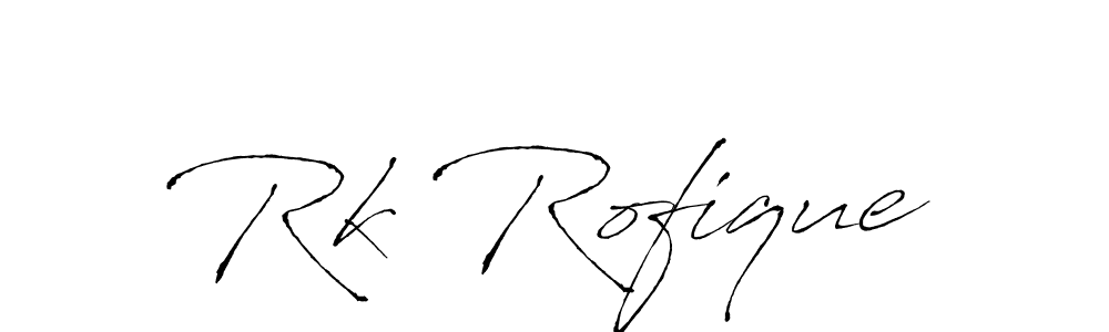 Use a signature maker to create a handwritten signature online. With this signature software, you can design (Antro_Vectra) your own signature for name Rk Rofique. Rk Rofique signature style 6 images and pictures png