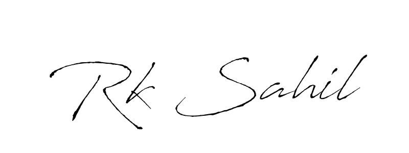 It looks lik you need a new signature style for name Rk Sahil. Design unique handwritten (Antro_Vectra) signature with our free signature maker in just a few clicks. Rk Sahil signature style 6 images and pictures png