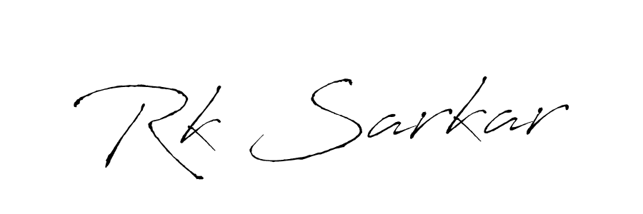 Design your own signature with our free online signature maker. With this signature software, you can create a handwritten (Antro_Vectra) signature for name Rk Sarkar. Rk Sarkar signature style 6 images and pictures png