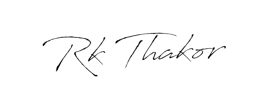 How to make Rk Thakor signature? Antro_Vectra is a professional autograph style. Create handwritten signature for Rk Thakor name. Rk Thakor signature style 6 images and pictures png