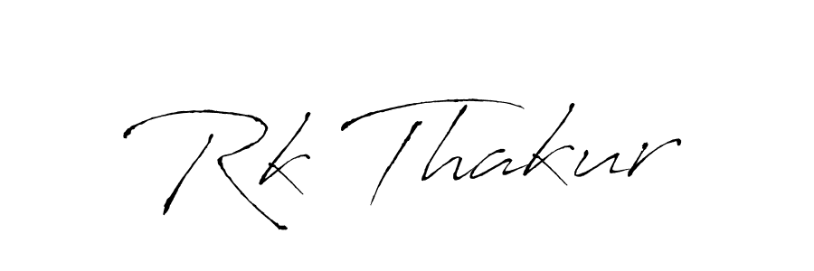 How to make Rk Thakur name signature. Use Antro_Vectra style for creating short signs online. This is the latest handwritten sign. Rk Thakur signature style 6 images and pictures png