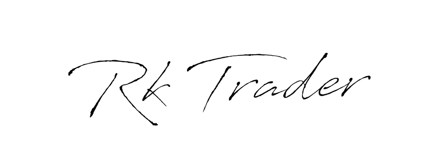 Rk Trader stylish signature style. Best Handwritten Sign (Antro_Vectra) for my name. Handwritten Signature Collection Ideas for my name Rk Trader. Rk Trader signature style 6 images and pictures png