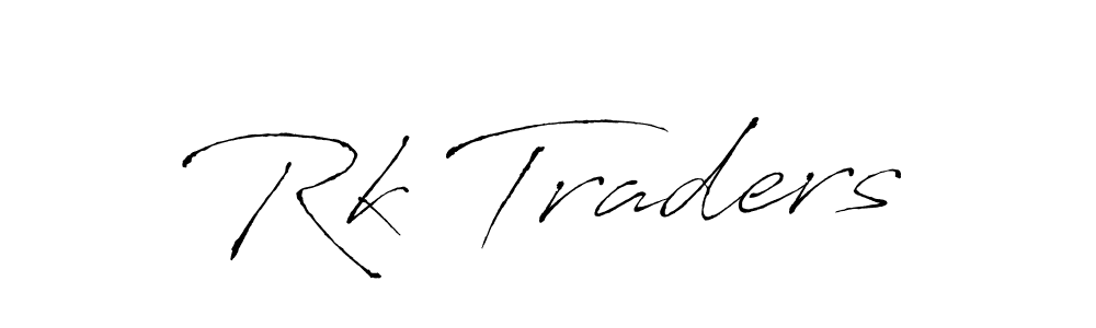 Use a signature maker to create a handwritten signature online. With this signature software, you can design (Antro_Vectra) your own signature for name Rk Traders. Rk Traders signature style 6 images and pictures png