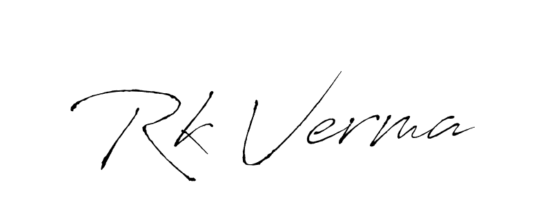 Use a signature maker to create a handwritten signature online. With this signature software, you can design (Antro_Vectra) your own signature for name Rk Verma. Rk Verma signature style 6 images and pictures png