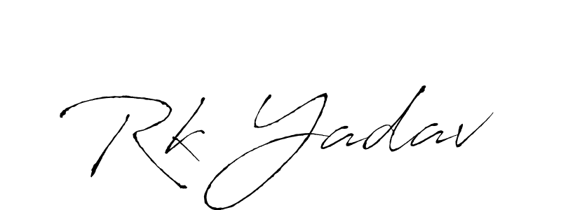 Also You can easily find your signature by using the search form. We will create Rk Yadav name handwritten signature images for you free of cost using Antro_Vectra sign style. Rk Yadav signature style 6 images and pictures png