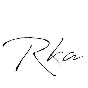 Create a beautiful signature design for name Rka. With this signature (Antro_Vectra) fonts, you can make a handwritten signature for free. Rka signature style 6 images and pictures png