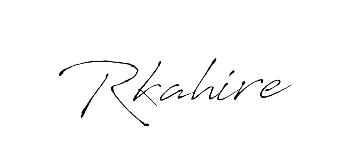 if you are searching for the best signature style for your name Rkahire. so please give up your signature search. here we have designed multiple signature styles  using Antro_Vectra. Rkahire signature style 6 images and pictures png