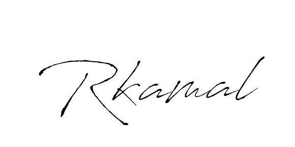 How to make Rkamal signature? Antro_Vectra is a professional autograph style. Create handwritten signature for Rkamal name. Rkamal signature style 6 images and pictures png
