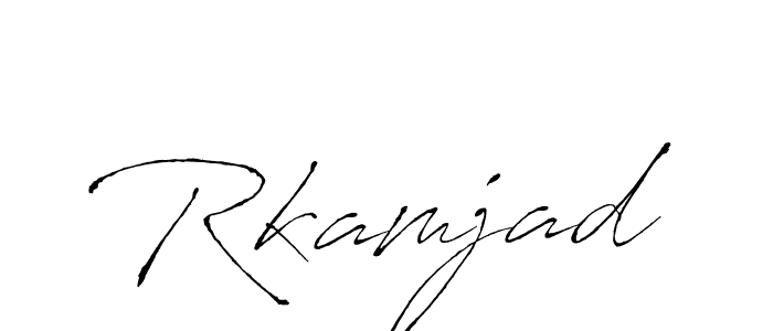 Use a signature maker to create a handwritten signature online. With this signature software, you can design (Antro_Vectra) your own signature for name Rkamjad. Rkamjad signature style 6 images and pictures png