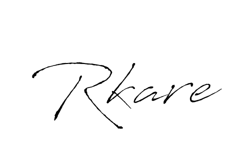 Create a beautiful signature design for name Rkare. With this signature (Antro_Vectra) fonts, you can make a handwritten signature for free. Rkare signature style 6 images and pictures png