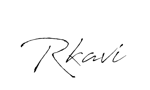 Create a beautiful signature design for name Rkavi. With this signature (Antro_Vectra) fonts, you can make a handwritten signature for free. Rkavi signature style 6 images and pictures png