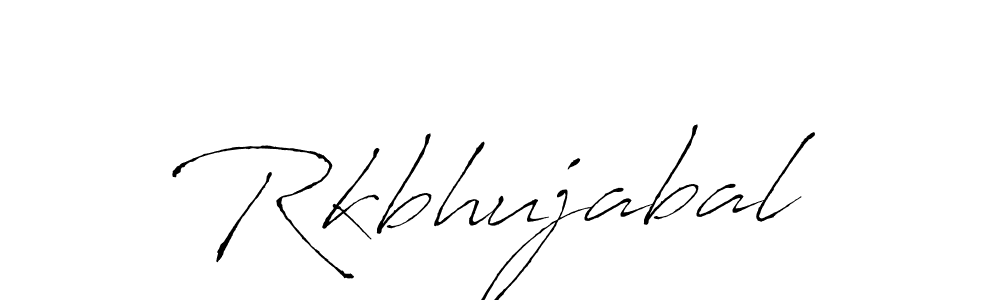 Rkbhujabal stylish signature style. Best Handwritten Sign (Antro_Vectra) for my name. Handwritten Signature Collection Ideas for my name Rkbhujabal. Rkbhujabal signature style 6 images and pictures png