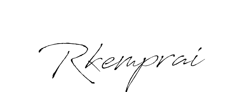 Use a signature maker to create a handwritten signature online. With this signature software, you can design (Antro_Vectra) your own signature for name Rkemprai. Rkemprai signature style 6 images and pictures png