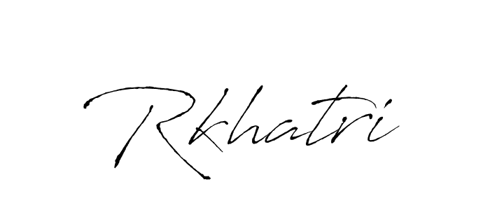 Create a beautiful signature design for name Rkhatri. With this signature (Antro_Vectra) fonts, you can make a handwritten signature for free. Rkhatri signature style 6 images and pictures png