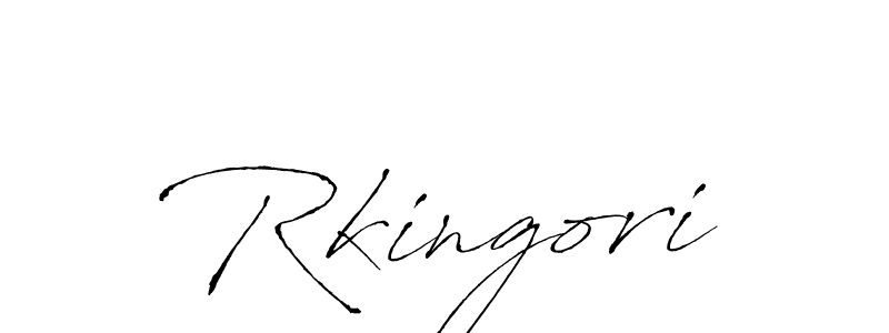 Make a beautiful signature design for name Rkingori. With this signature (Antro_Vectra) style, you can create a handwritten signature for free. Rkingori signature style 6 images and pictures png